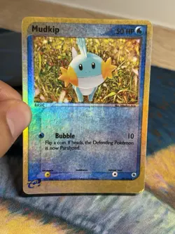 Mudkip 59/109 Reverse Holo Common EX Ruby & Sapphire E Series 2004 Pokemon Card - Image 3