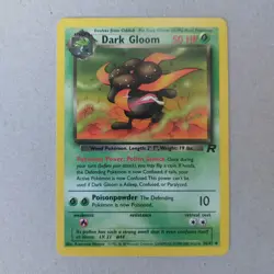 Dark Gloom 36/82 Uncommon Team Rocket Set Collectible WOTC Pokemon Card - Image 1