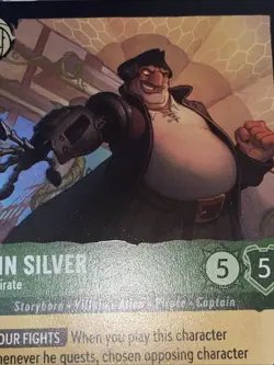 Disney Lorcana Fabled John Silver Alien Pirate 89/204 En 9 Legendary Card - Image 3