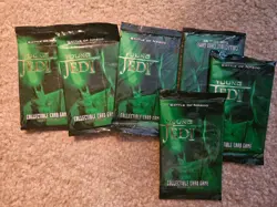 Star Wars Young Jedi Collectible Card Game Battle of Naboo Booster Pack x5 - Image 1