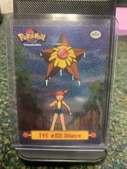 Pokemon Card - #120 TV5 Staryu - Topps TV Animation Edition - Textured Holo- ex - Image 1