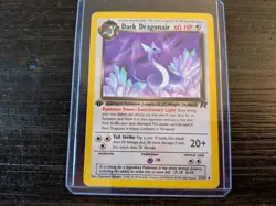 2000 Pokemon Team Rocket First Edition Dark Dragonair #33/82, Dark 4 Card Lot - Image 2