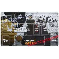 Trafalgar Law One Piece Playmat With Zones OPCG TCG Card Game Play Mat _j222 - Image 1