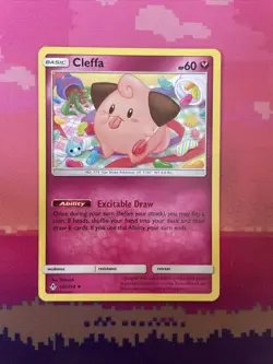 Pokemon Card Cleffa Unbroken Bonds Uncommon 131/214 Near Mint - Image 1