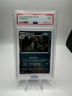 Pokemon Umbreon Holo Rare Card 059/131 Prismatic Evolutions PSA 9 - Image 1