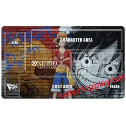 Monkey D. Luffy One Piece Playmat With Zones OPCG TCG Card Game Play Mat _j221 - Image 1