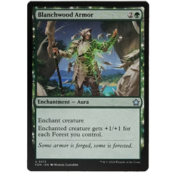 x1 Blanchwood Armor FDN MTG M/NM Green Uncommon Enchantment Aura Foundations TCG - Image 1