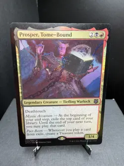 MTG Commander Adventures in the Forgotten Realms Prosper Tome Bound Foil NM - Image 1