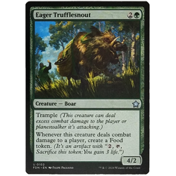 x1 Eager Trufflesnout FDN MTG M/NM Green Uncommon Creature Boar Foundations TCG - Image 1