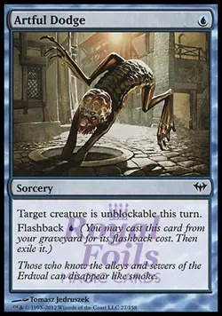 Artful Dodge 1x FOIL DKA MTG Dark Ascension Common MINT blue - Image 1