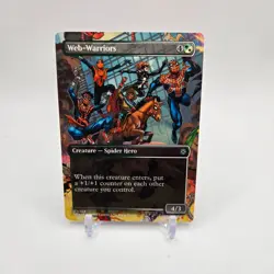 Web-Warriors (Borderless) Marvel's Spider-Man Regular Uncommon MTG NM #203 - Image 1