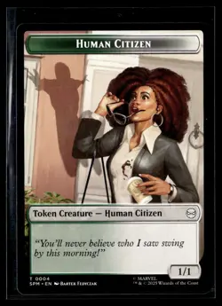 Human Citizen / Copy Token - SPM - MTG - EN - NM - 0004/0001 - Image 1