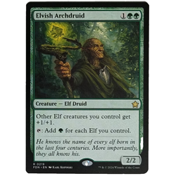 x1 Elvish Archdruid FDN MTG M/NM Green Rare Creature Elf Druid Foundations TCG - Image 1