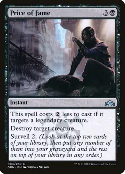 Price of Fame 83 GRN MTG Black Instant Uncommon Surveil Uncommon Nelson Dimir EN - Image 1