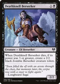 (2x FOIL) DEATHKNELL BERSERKER - Kaldheim - MTG Magic the Gathering Card - Image 1