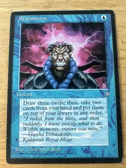 MTG - Brainstorm Ice Age Regular Uncommon - Image 1