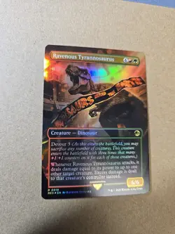Ravenous Tyrannosaurus (Borderless Foil) - MTG - Card #0018 - REX - Image 2