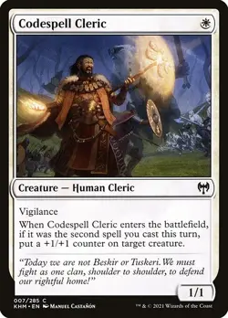 (2x FOIL) CODESPELL CLERIC - Kaldheim - MTG Magic the Gathering Card - Image 1