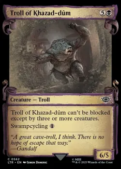 Troll of Khazad-dum 562 LTR MTG Troll Swampcycling Common 2023 Dominic EN - Image 1