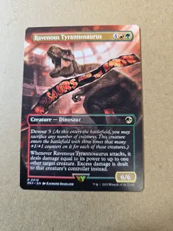 Ravenous Tyrannosaurus (Borderless) - MTG - Card #0018 - REX - Image 1