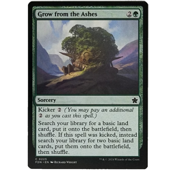 x1 Grow from the Ashes FDN MTG M/NM Green Common Sorcery Foundations TCG CCG - Image 1
