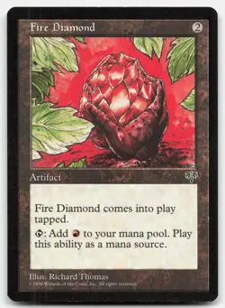 MTG Fire Diamond U Mirage LP - Image 1