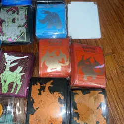 HUGE! Pokemon TCG Accessories Lot- Dice, Dividers, Tokens, ETB Sleeves - Image 3