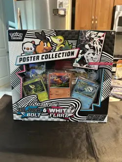 POKEMON TCG BLACK BOLT WHITE FLARE UNOVA POSTER COLLECTION BOX FACTORY SEALED - Image 1