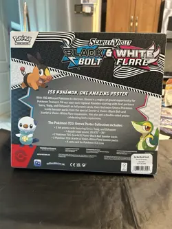 POKEMON TCG BLACK BOLT WHITE FLARE UNOVA POSTER COLLECTION BOX FACTORY SEALED - Image 2
