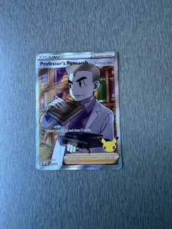Professor's Research (Full Art) 024/025 Celebrations Holo Pokemon TCG Ultra Rare - Image 1