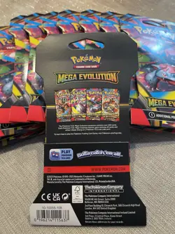 NEW Sealed Pokemon TCG Mega Evolution Sleeved Booster Packs - x10 Booster Packs - Image 2