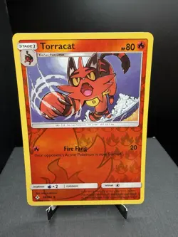 Pokemon TCG SM Unbroken Bonds Torracat 28/214 Reverse Holo Uncommon NM! - Image 1