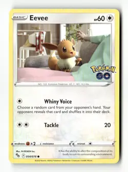 Eevee Common Pokemon GO 054/078 NM LP-NM - Image 1