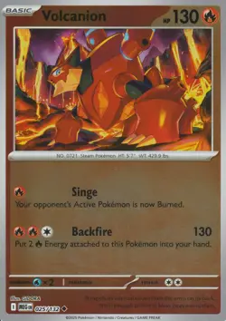 POKEMON - VOLCANION - 025/132 - MEGA EVOLUTION - REVERSE HOLO - Image 1