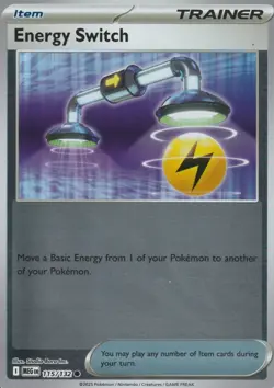 POKEMON - ENERGY SWITCH - 115/132 - MEGA EVOLUTION - REVERSE HOLO - Image 1