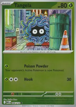 POKEMON - TANGELA - 006/132 - MEGA EVOLUTION - REVERSE HOLO - Image 1