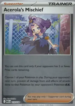 POKEMON - ACEROLA'S MISCHIEF - 113/132 - MEGA EVOLUTION - REVERSE HOLO - Image 1