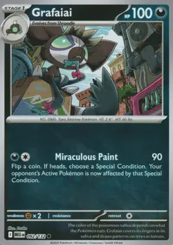 POKEMON - GRAFAIAI - 092/132 - MEGA EVOLUTION - REVERSE HOLO - Image 1