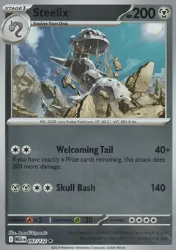 POKEMON - STEELIX - 093/132 - MEGA EVOLUTION - REVERSE HOLO - Image 1