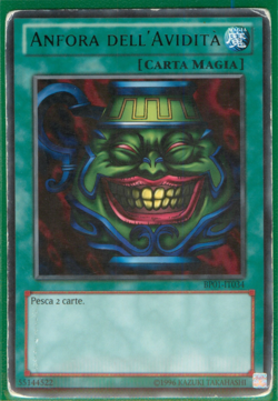 ANFORA DELL'AVIDITA • (Pot Of Greed) • Rara Nera • BP02 IT129 • Unl • Yugioh! - Image 1