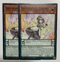 2x Solfachord Primoria DOOD-EN021 C Doom of Dimensions NM 1st Ed Yugioh - Image 1