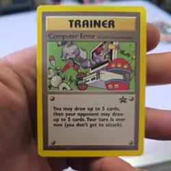 computer Error Black Star Promo #16 WOTC Exclusive Non-Holo pokemon card - Image 1
