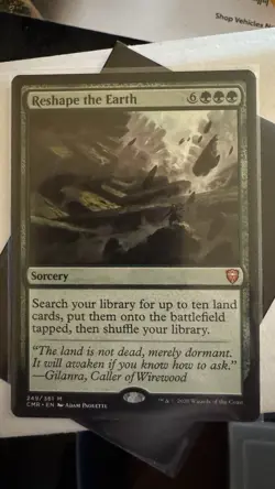 MTG Reshape the Earth Commander Legends Regular Card NM 249 - Image 1