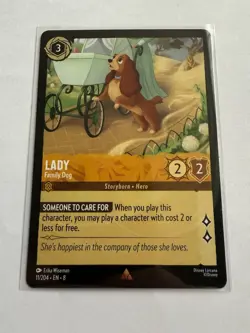 Lady Family Dog 11/204 Disney Lorcana TCG Reign Of Jafar Rare Non Foil NM Card - Image 1