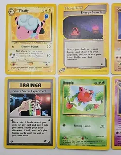 Vintage Pokemon 8 Card Lot E-reader Gym Neo Genesis Trainer Cards WOTC P/DMG - Image 3