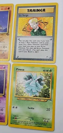 Vintage Pokemon 8 Card Lot E-reader Gym Neo Genesis Trainer Cards WOTC P/DMG - Image 4