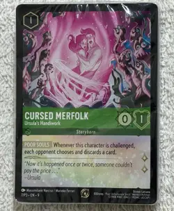 32 Pack of Disney Lorcana Fabled Cursed Merfolk Ursala Promo Foil Card #7/P3 - Image 1