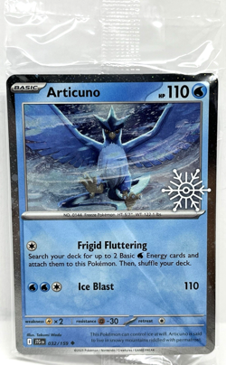 Articuno 032/159 Pokemon TCG Holiday Calendar 2025 Festive Stamp Promo Card - Image 2
