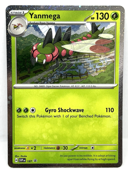 Yanmega - SVP 187 Pokemon TCG Journey Together Cosmos Holo Black Star Promo Card - Image 1