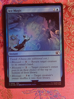 FOIL Ice Magic Final Fantasy Magic The Gathering MTG Card - Image 1